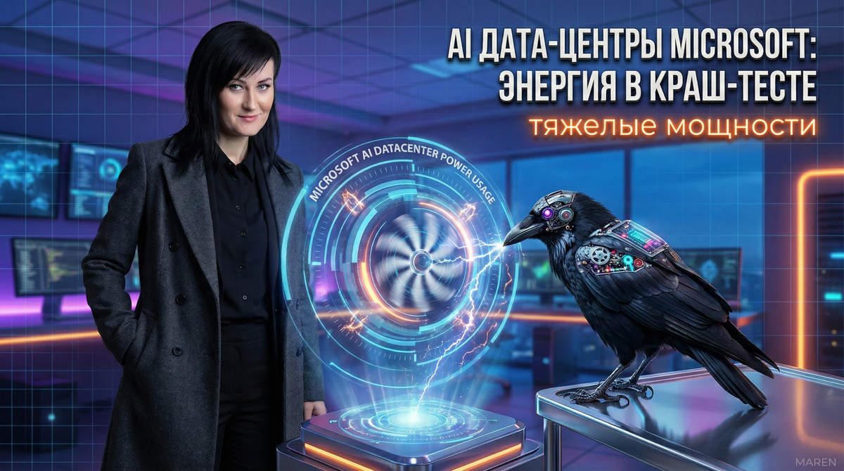AI инфраструктура Microsoft: влияние дата-центров на энергопотребление