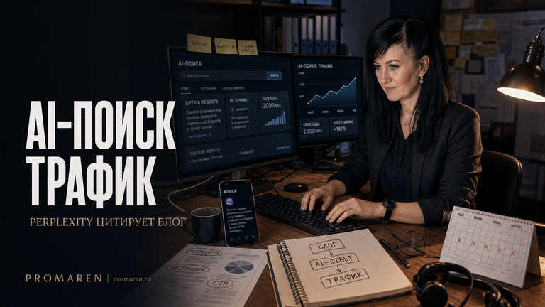 AI-поиск: трафик из Perplexity и Алисы за 4 месяца