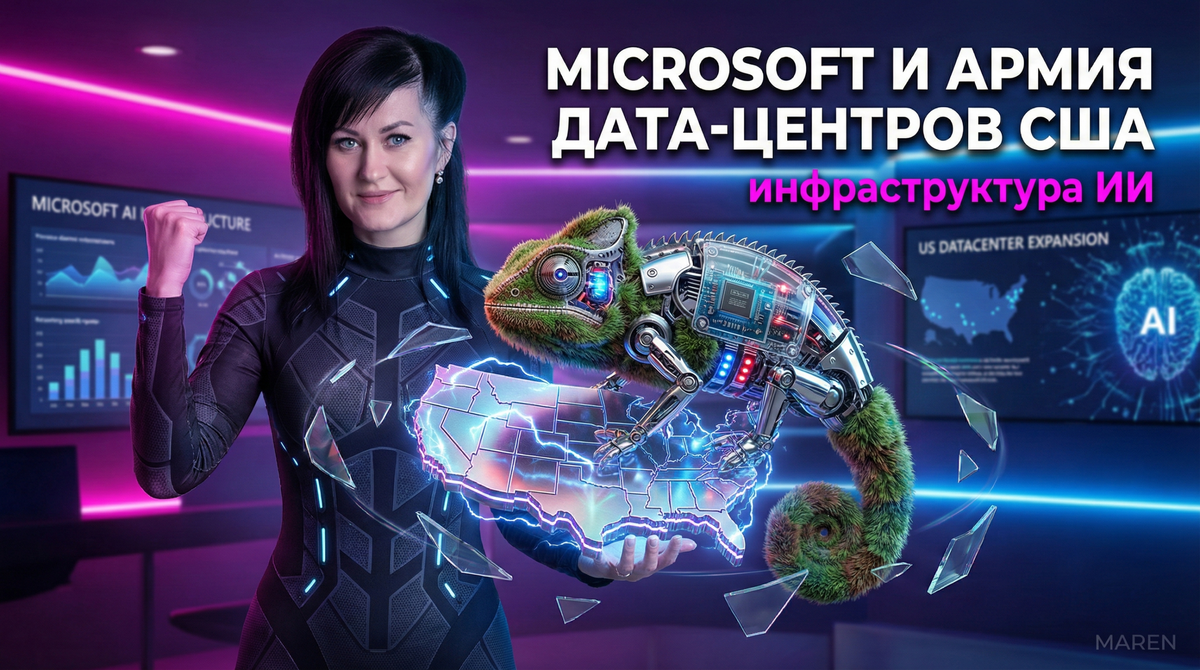 Инфраструктура ИИ в США: как Microsoft развивает дата‑центры
