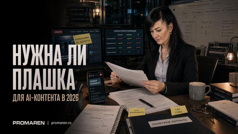 Маркировка AI-контента: нужна ли плашка в 2026