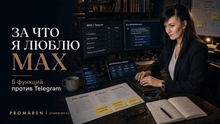 MAX vs Telegram: 5 отличий, важных для бизнеса