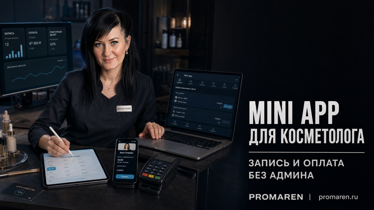 Mini App в Telegram: запись и оплата без админа