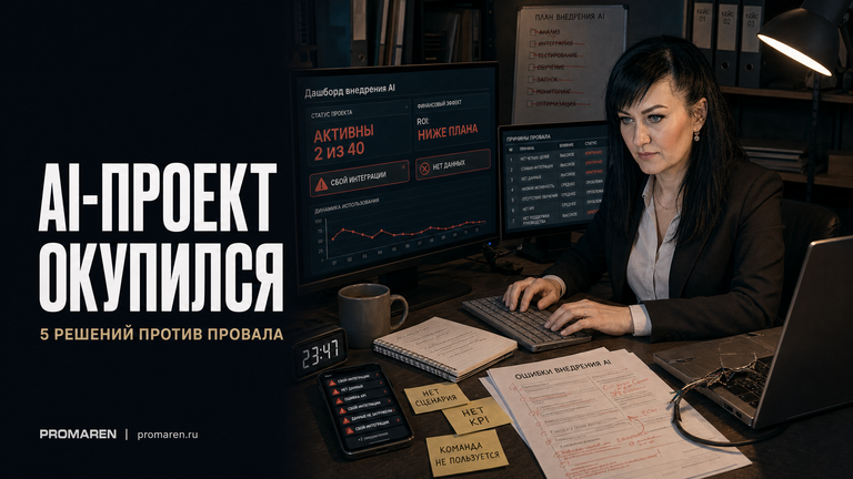 Ошибки внедрения AI: почему 80% проектов не окупаются