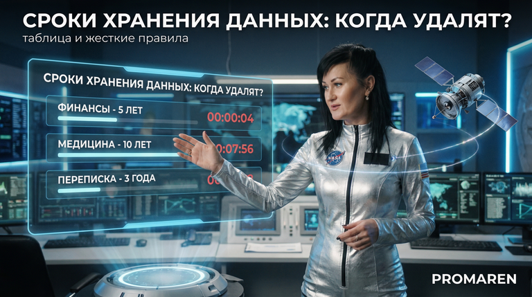Сроки хранения данных: таблица по категориям и правила удаления