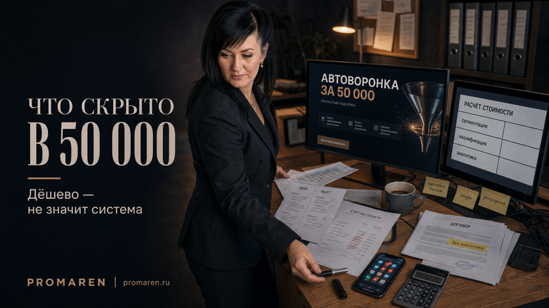 Стоимость автоворонки: что скрывает цена 50 000