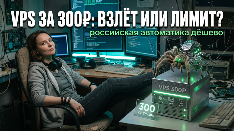 VPS в России за 300 рублей: хватит ли для автоматизации