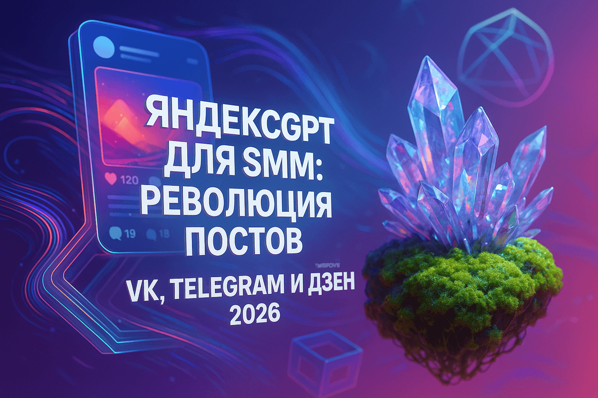 Интерфейс YandexGPT для создания постов в VK и Telegram для SMM-кампаний | Марина Погодина